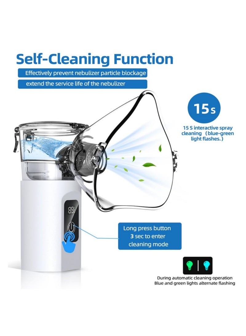 saykfoe Portable Mini Vaporizers, Handheld Travel Steam Compressor Machine Humidifier Cool Mist Inhaler for Adults & Kids, 800 mAh large capacity - Image 4